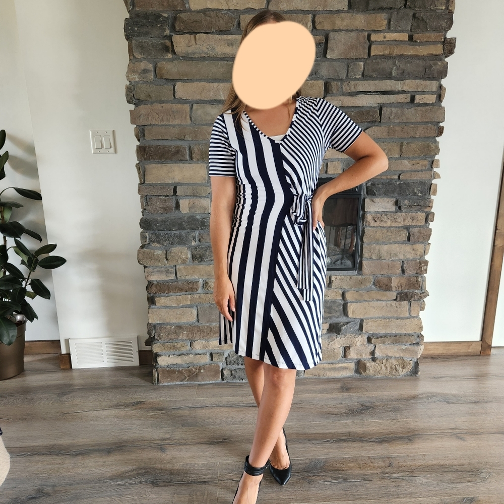 Striped Sheath Dress
